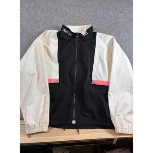 VTG Asics Gore Tex Windbreaker Track Jacket Mens S Colorblock Running Sportswear